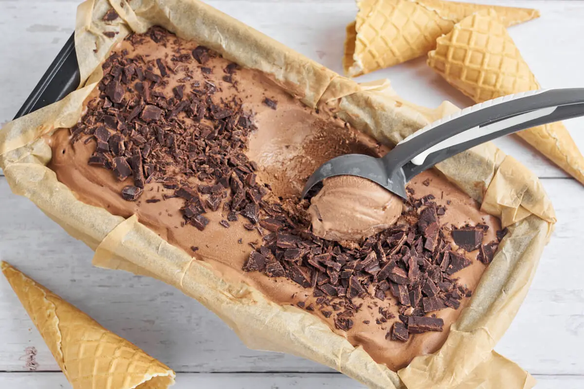 Chokoladeis Nem opskrift på hjemmelavet is med